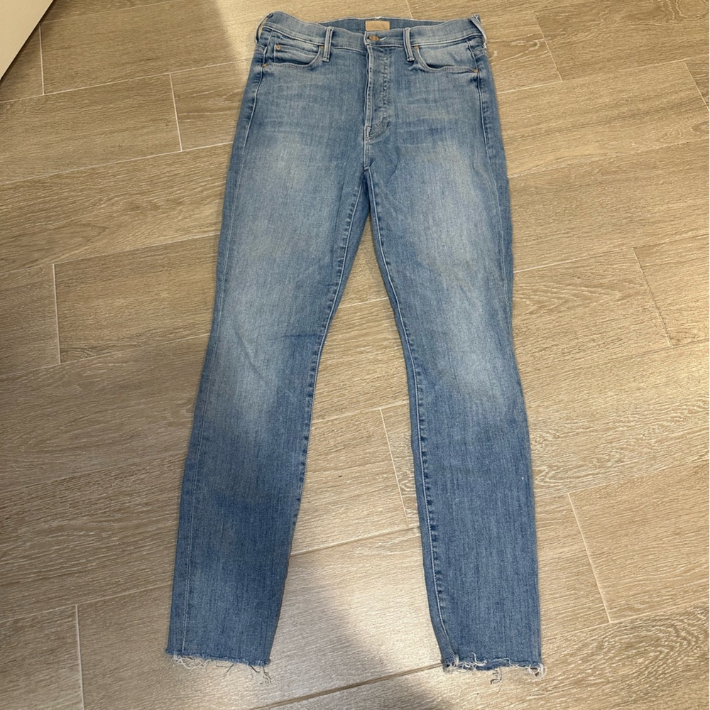 The Stunner Ankle Fray by Mother Denim High Rise Button Fly Size 27